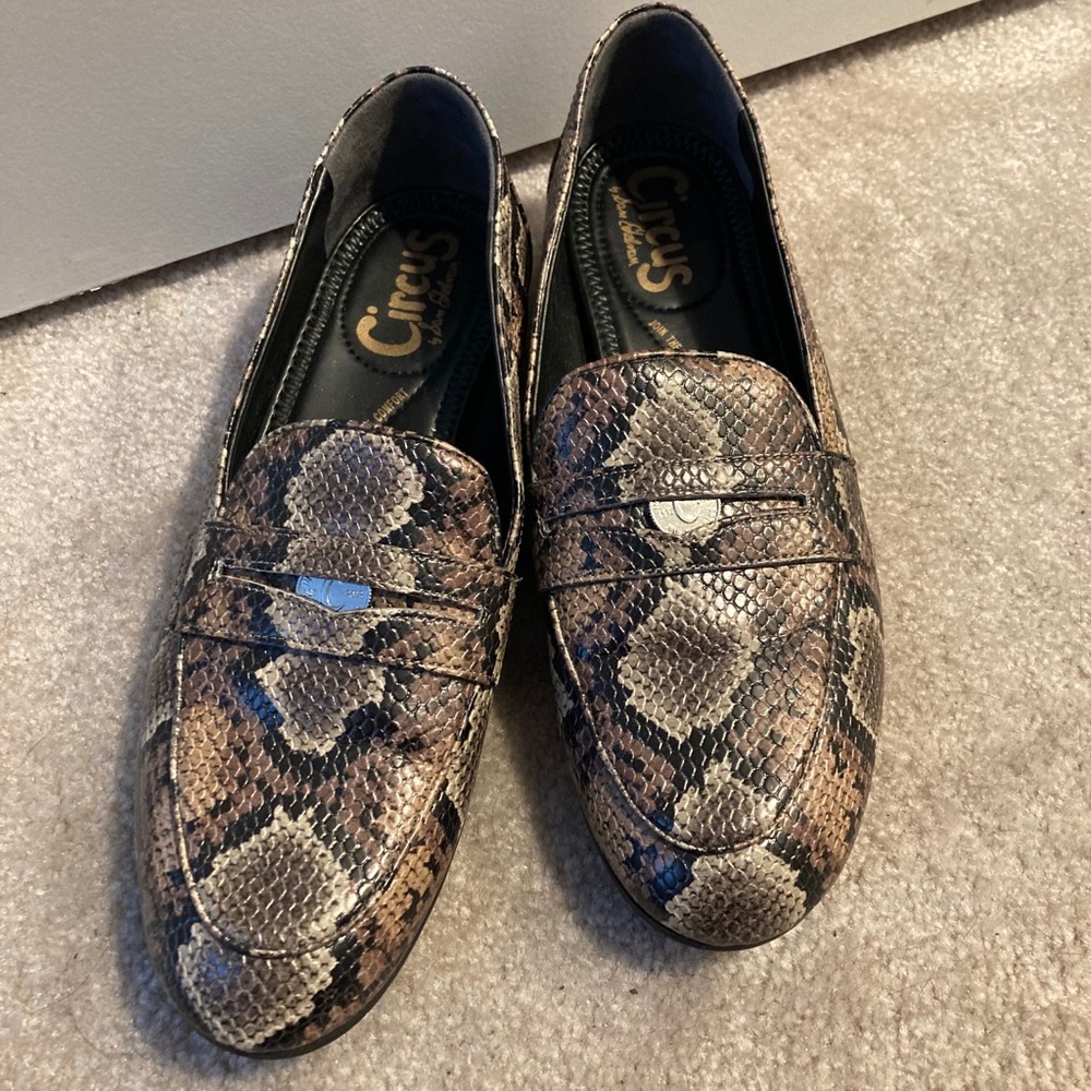 Snake Skin Loafers